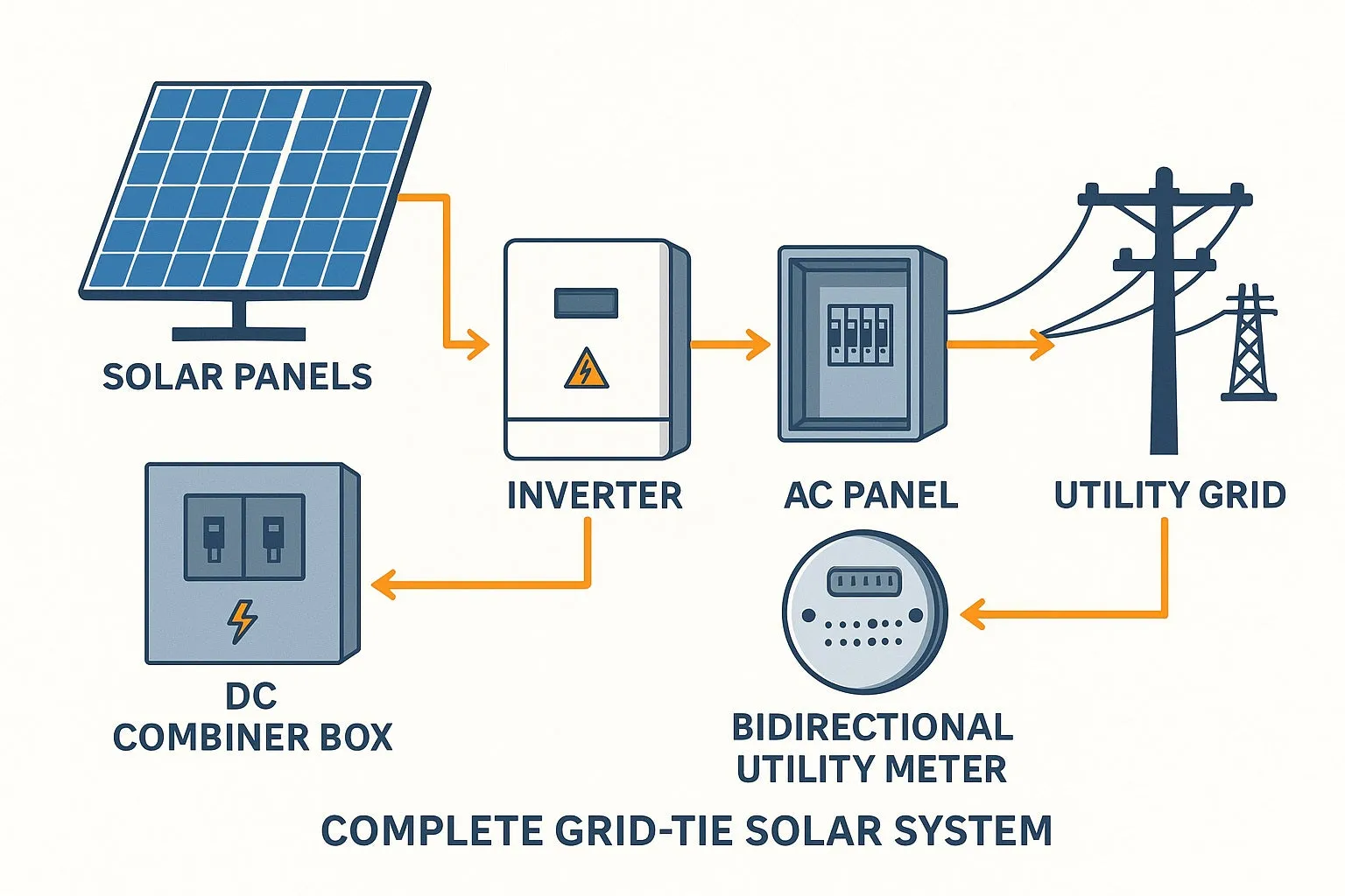 بررسی کامل سیستم خورشیدی متصل به شبکه